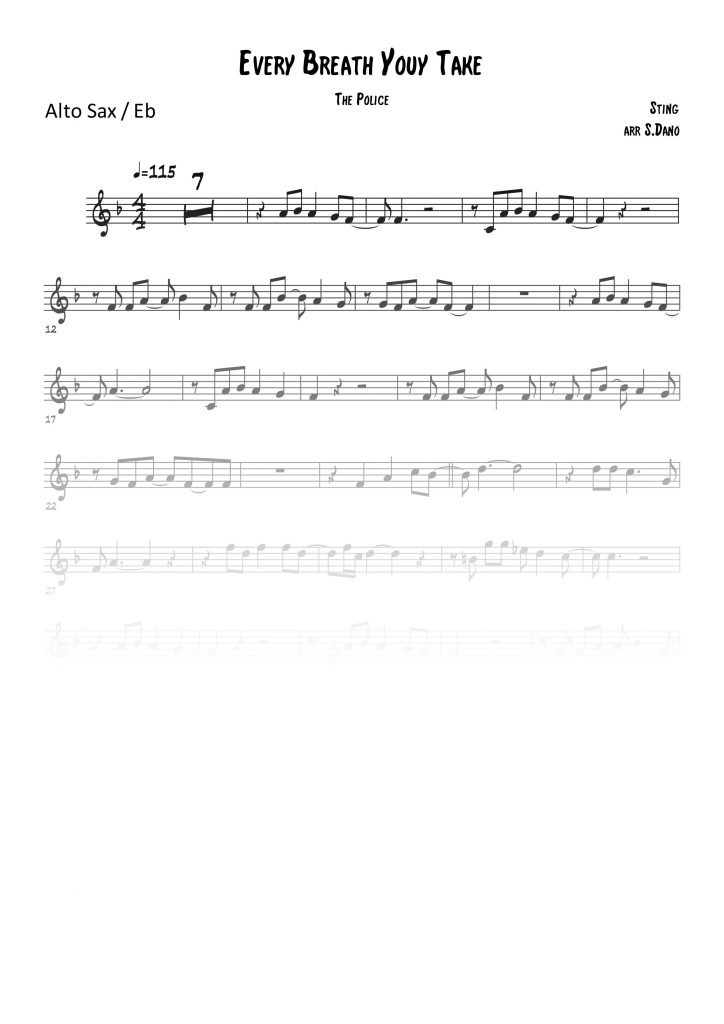Every breath you take - Mib (Eb)