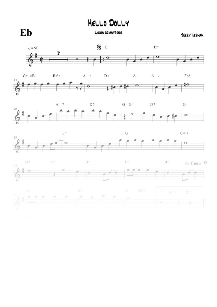 Hello Dolly - Mib (Eb)