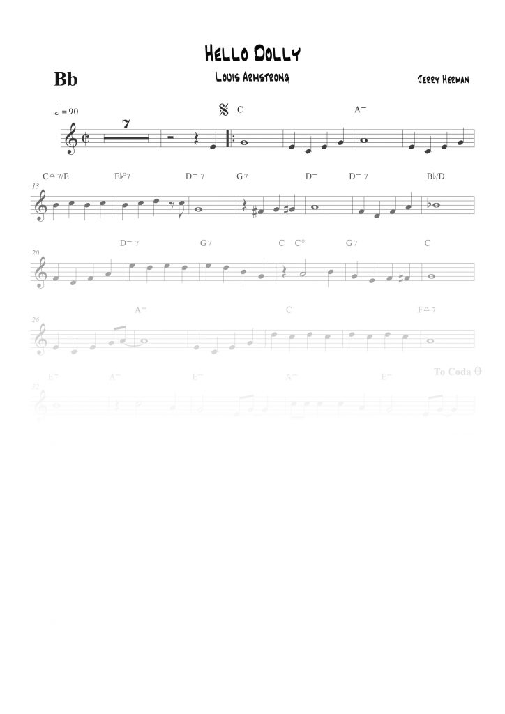 Hello Dolly - SIb (Bb)