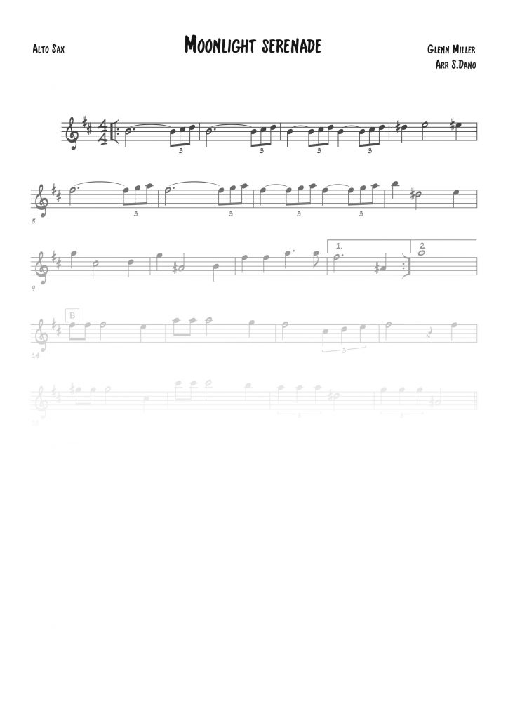 Moonlight Serenade - Mib (Eb)