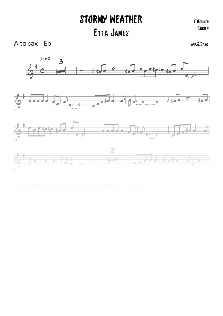 Stormy Weather - Mib (Eb)