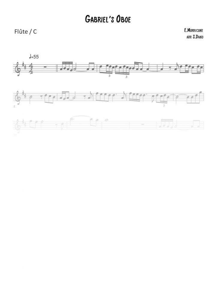 Gabriel's Oboe (Mission) - Do (C)