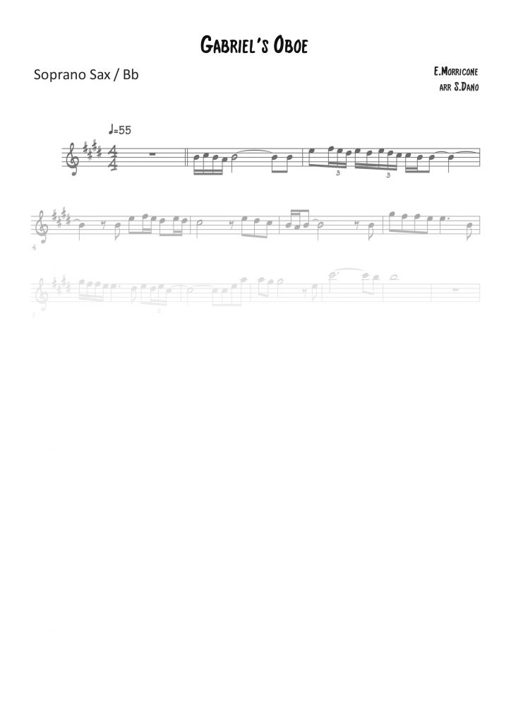 Gabriel's Oboe (Mission) - Sib (Bb)