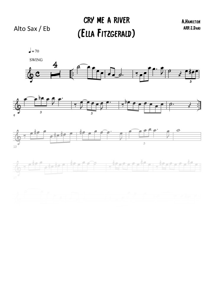Cry me a River - Mib (Eb)