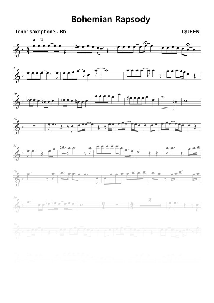 Bohemian Rhapsody - Sib (Bb)
