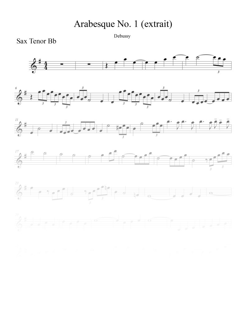 Arabesques - Sib (Bb)