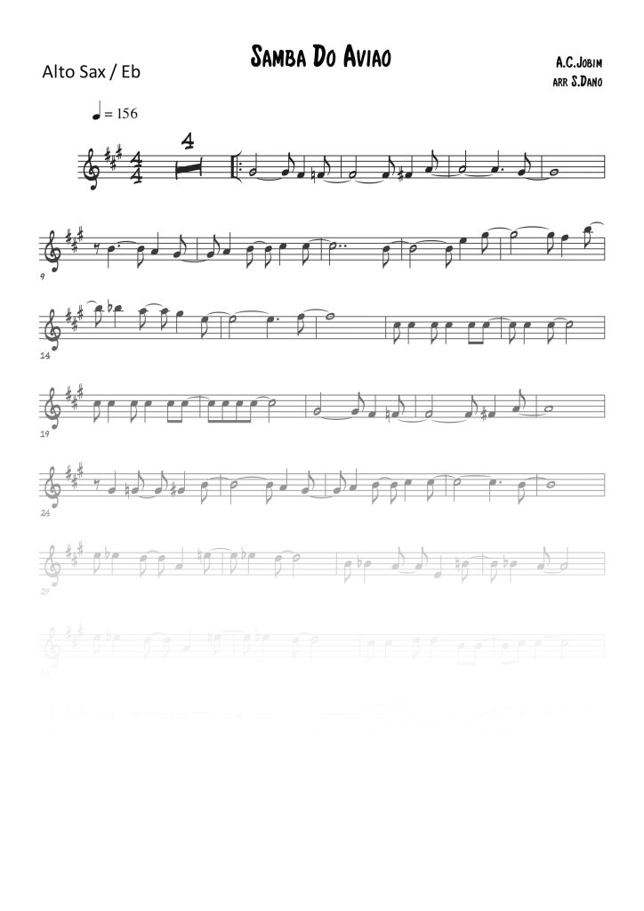 Samba Do Aviao - Mib (Eb)