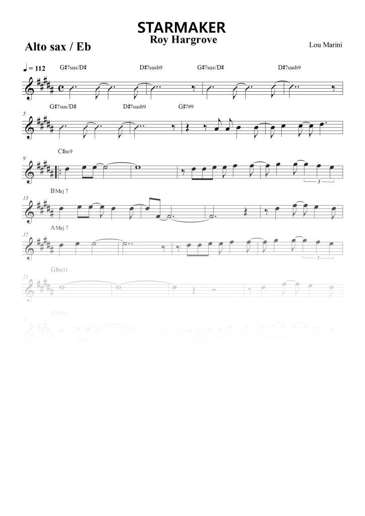 Starmaker - Mib (Eb)
