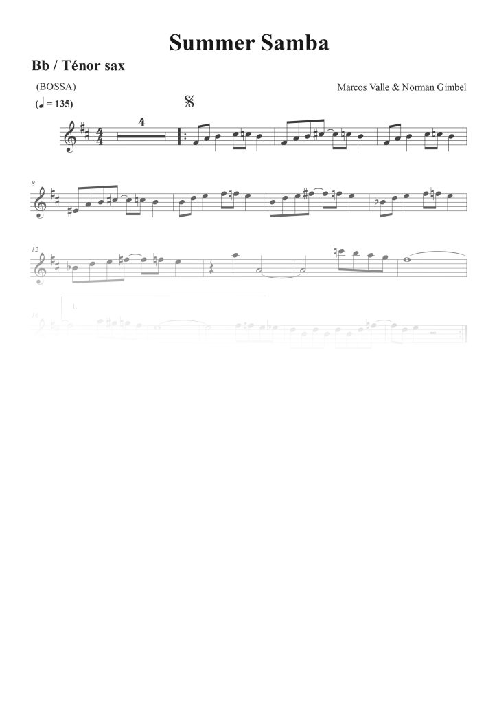 Summer Samba - Sib (Bb)