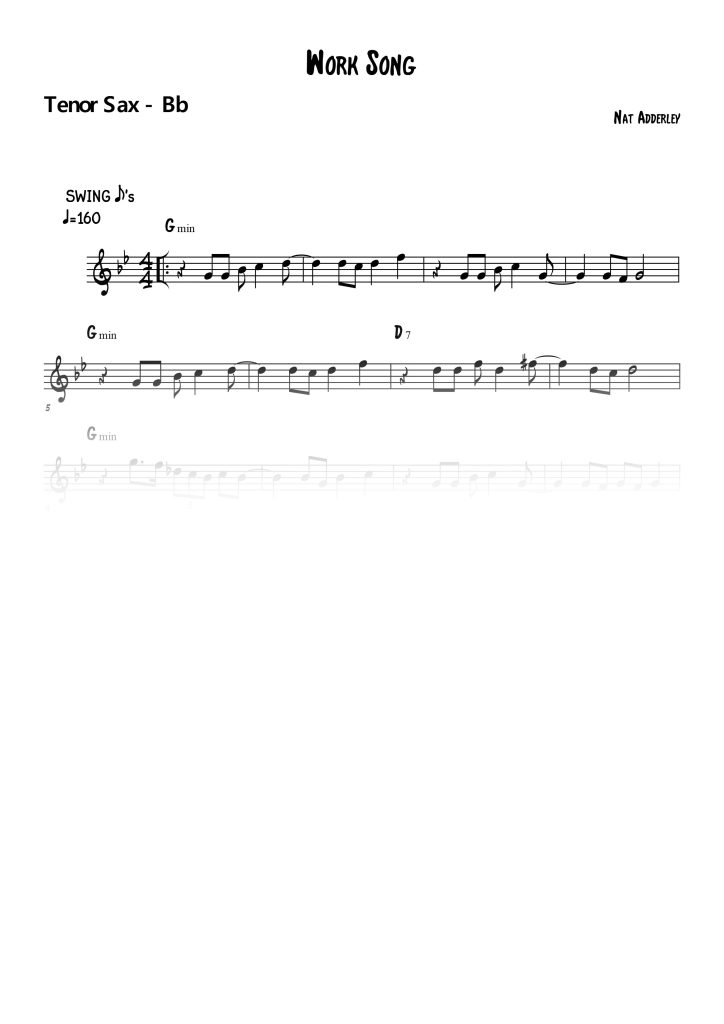Work Song - Sib (Bb)