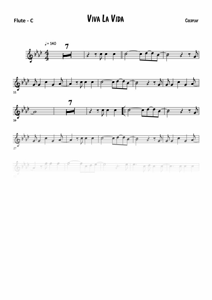Viva La Vida  - Do (C)