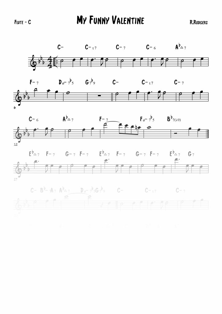 My Funny Valentine - Do (C)