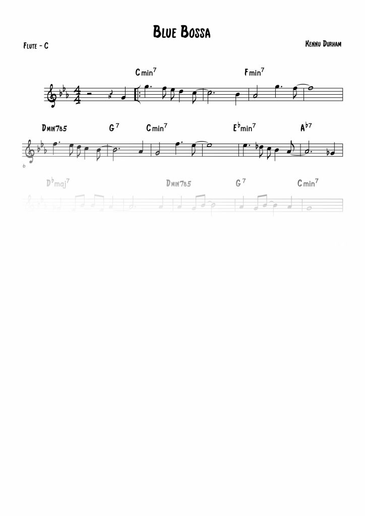 Blue Bossa - Do (C)
