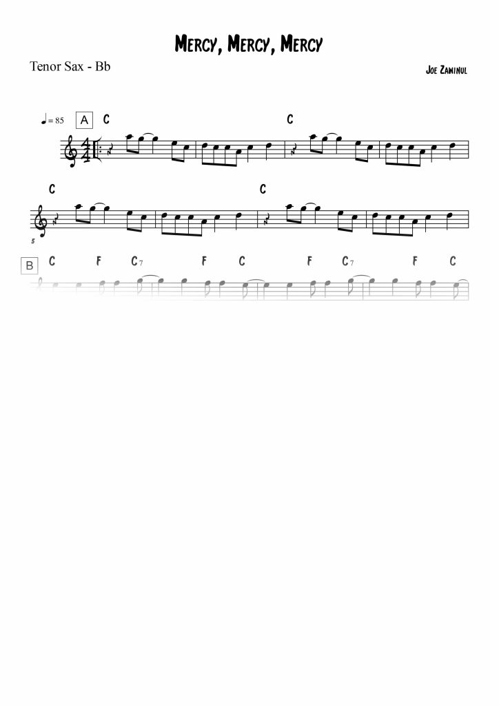 Mercy Mercy Mercy - Sib (Bb)