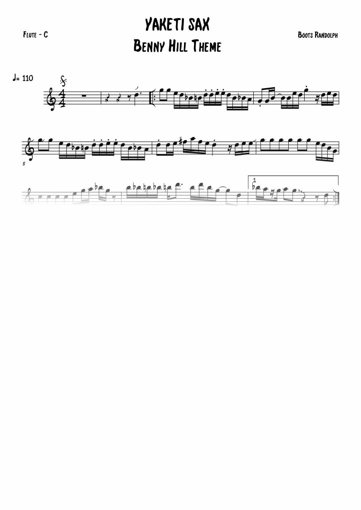 Yakety Sax - Benny Hill  - Do (C)